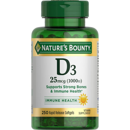 Nature's Bounty Vitamin D-1000 IU, Rapid Release S