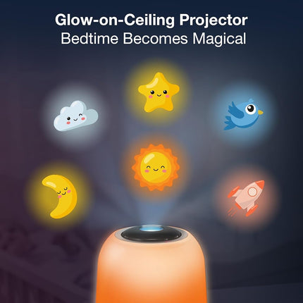 VTech BC8314 V-Hush Pro 2 Bluetooth Sleep Training Soother Speaker, One Touch Night Light Offers Over 250 Color Choices, 100 Stories, 100 Classical Songs, 10 Lullabies and 10 Natural Sounds.
