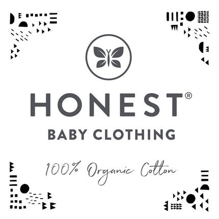 HonestBaby Pantalones con pies, paquete de 3, ajuste holgado, con tiro elástico, 100 % algodón orgánico para bebés, niños, niñas, unisex, blanco brillante, prematuro