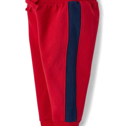 The Children's Place Baby Boy's and Toddler Fleece Jogger Pants, Ruby, 3 Years, Ruby, 3T
