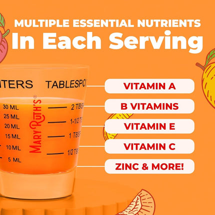 MARYRUTH'S Liquid Multivitamin + Hair Growth, Clinically Thicker Hair, 30oz
