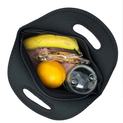 Wrapables® Insulated Neoprene Lunch Bag, Orange Floral