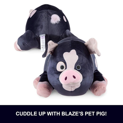 Mattel Disney and Pixar Toy Story 5 Blaze’s Pet Pig Feature Plush with Snout activated sounds, soft toy, stuffed animal, JKM83