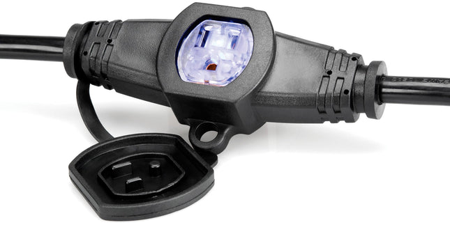 Hosa Power Distribution Cord, 6 X NEMA 5-15R to NEMA 5-15P, 12 AWG x 3 OFC, 50 ft