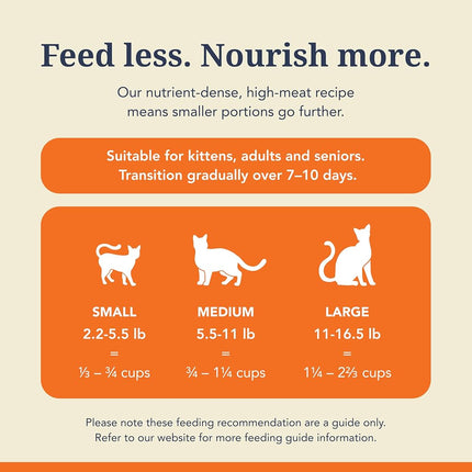 Feline Natural Lamb and King Salmon Freeze-Dried Cat Food, Grain-Free, 320g
