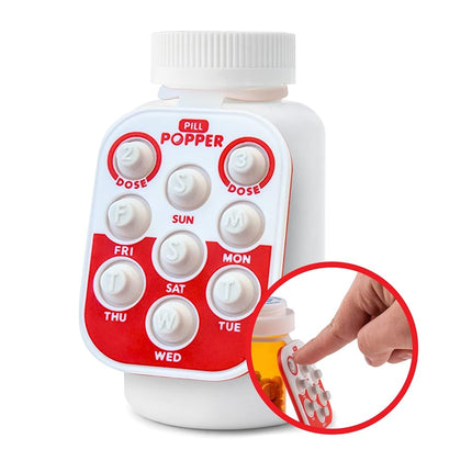 Comprimé Pill Popper, pilulier intelligent, petit aide-mémoire portable avec boutons, se fixe au pilulier, permet de suivre jusqu'à 3 doses par jour, multicolore, paquet de 3 – Produits faciles à utiliser