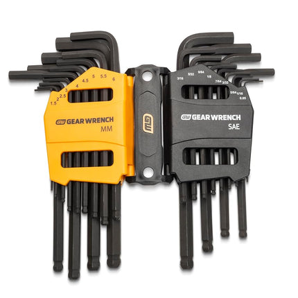 GearWrench 83505 Hex Key Set SAE/Metric Ball End L