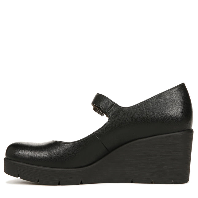 Naturalizer Women's Soul, Adore Mary Jane Wedge, Black, 11 Wide