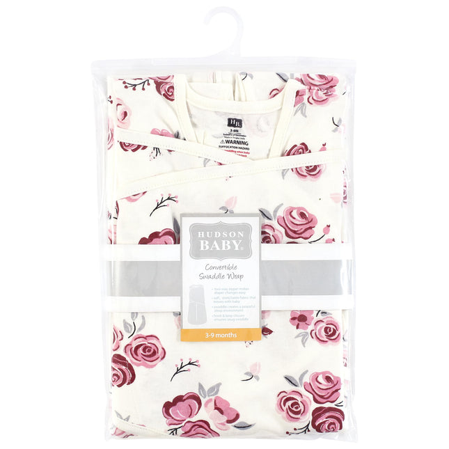 Hudson Baby Saco de dormir convertible de muselina unisex para bebé, Rosa, 3-9 meses