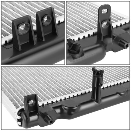 DNA MOTORING Radiador de aluminio de 1 fila estilo OE compatible con modelos eléctricos Honda Fit EV 13-14, OEM-RA-13416