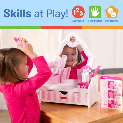 Melissa & Doug Wooden Beauty Salon Play Set