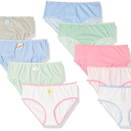 Maidenform Big Girls' Multi Pack Brief, Cute Unive