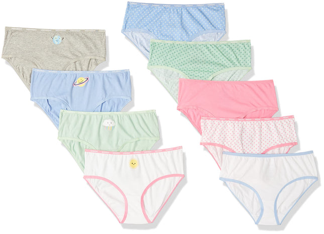 Maidenform Big Girls' Multi Pack Brief, Cute Unive