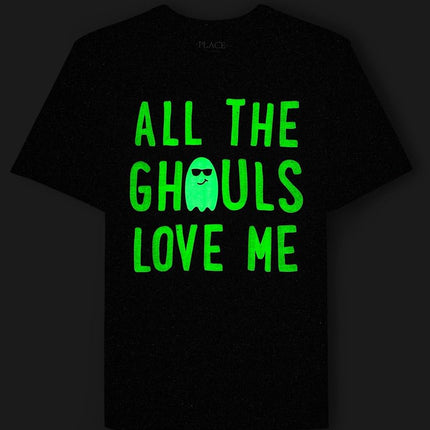 The Children's Place Garçons – T-shirts graphiques à manches courtes pour toutes les fêtes, multipacks, 3-Paquet Ghouls/Halloween Dino/Dino City, TP