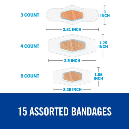 Nexcare Max Hold Waterproof Bandages, Hand/Heel, 6Count