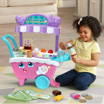 LeapFrog Scoop & Learn Carrito de Helados Deluxe (empaque abrefácil), Rosado
