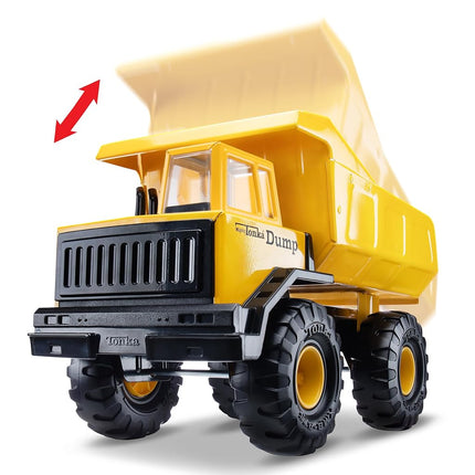 Tonka Retro Mighty Dump Truck - Collector's Edition - Made with 2X More Steel, Kids Construction Toy, Metal Truck, Toy Truck for Boys and Girls, Kids, Toddlers, Ages 3+