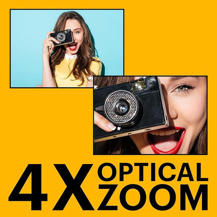 KODAK Pixpro FZ45 – 16.44 Megapixel Compact Digital Camera, 4x Optical Zoom, 2.7-inch LCD Screen, 720p HD Video Recording, AA Battery Included – Red