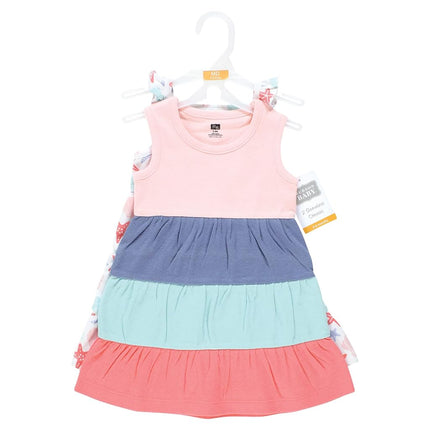 Hudson Baby Baby Girls' Cotton Dresses, Multicolor Sea Shells, 14 Years