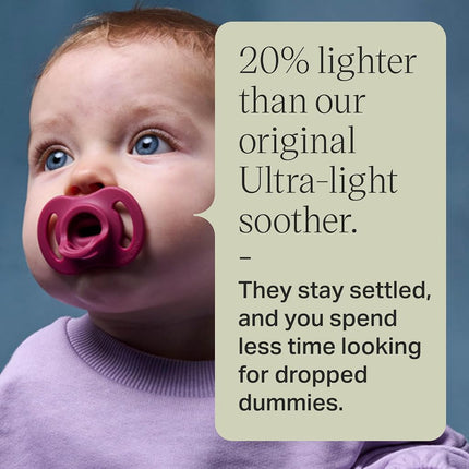 Tommee Tippee Ultra-Light StayPut Dummy 18-36m Silicone Pack of 4