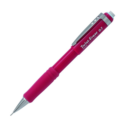 Porte-mine Pentel Twist-Erase III, 0,7 mm, corps rouge, lot de 12 (QE517B)