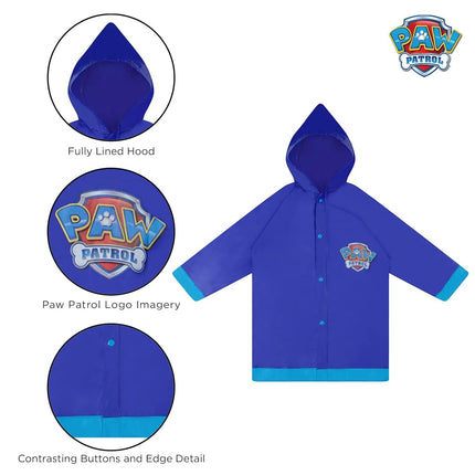 Set de Impermeable y Paraguas de Nickelodeon de La Patrulla Canina para Niño, Morado, Talla 6-7