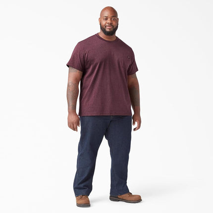 Dickies Men's Short Sleeve Performance Cooling Tee T-Shirt, Burgundy Heather, 2T