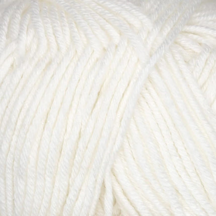 JubileeYarn Hilo Deportivo de Algodón y Bambú de 4 Capas - 50g/Ovillo - Blanco Algodón - 8 Ovillos