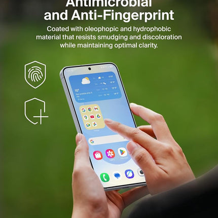 Belkin ScreenForce InvisiGlass Treated Screen Protector for Samsung Galaxy S25, 9H Hardness, Scratch-Resistant Impact Protection w/Align Tray for Easy Application - Made with Recycled Glass