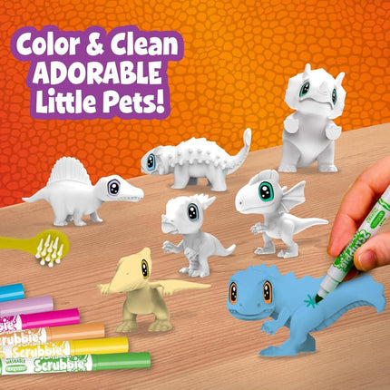 Crayola Scribble Scrubbie Pets Dinosaur Glow Combo Pack, Dinosaur Toys for Kids, Ages 3, 4, 5,