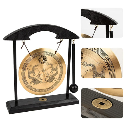 Zen Art Brass Feng Shui Desktop Gong by Asian Home