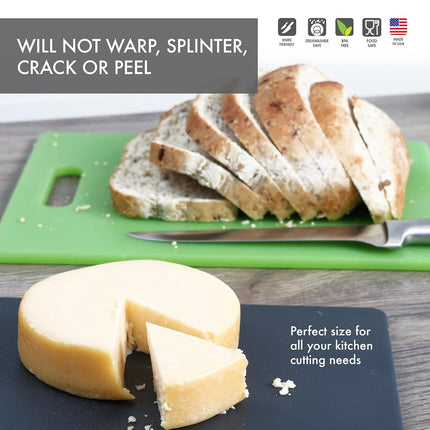 Dexas Classic Jelli Cutting Board with Handle, 11 by 14.5 inches, Green