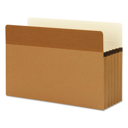 Smead Easy Grip® File Pocket, Straight-Cut Tab, 5-1/4" Expansion, Legal Size, Redrope, 10 per Box (73211)