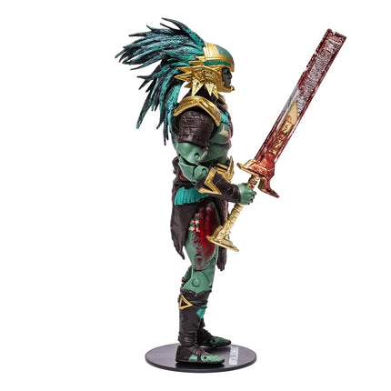 McFarlane Toys, 7-inch Kotal Kahn (Bloody) Mortal Kombat 11 Figure with 22 Moving Parts, Collectible Mortal Kombat Figure with collectors stand base – Ages 14+