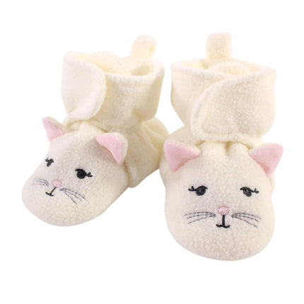 Patucos de forro polar Hudson Baby unisex, GATITO, 12-18 meses
