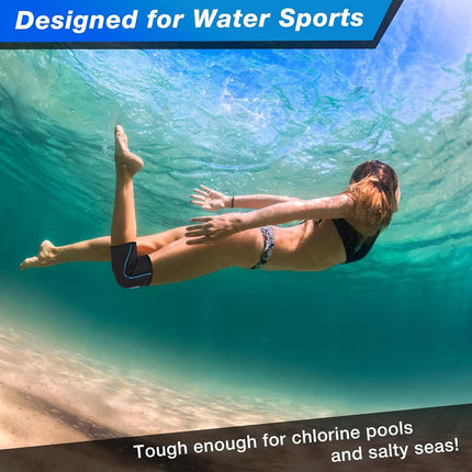 Rodillera Nvorliy AquaFlex Pro, rodillera de compresión para natación, actividades acuáticas, vela, buceo, surf, remo, kayak y recuperación de lesiones - Soporte para mujeres y hombres (XL)