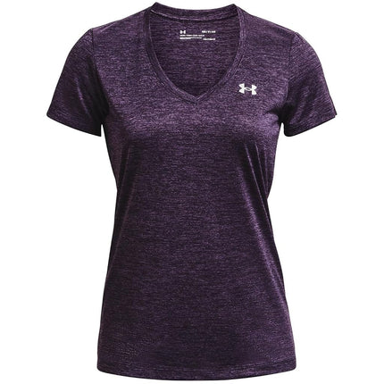 Under Armour Ua Twist Tech™ Women's Short-Sleeved V-Neck T-Shirt, Tux Purple, 1258568-544, XS