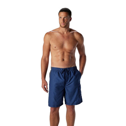 Speedo Men's Swim Trunk Knee Length Marina Sport Volley Dark Heather Blue