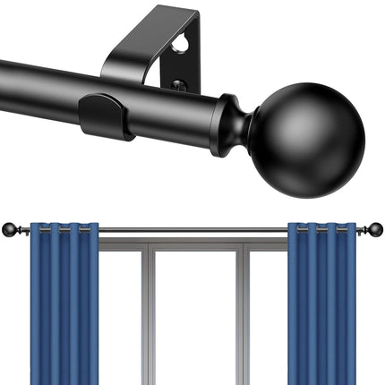Curtain Rods 235 cm for Window 213 cm, Adjustable 