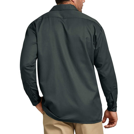 Dickies Men's Long Sleeve Work Shirt Trousers, Hunter Green, XL UK