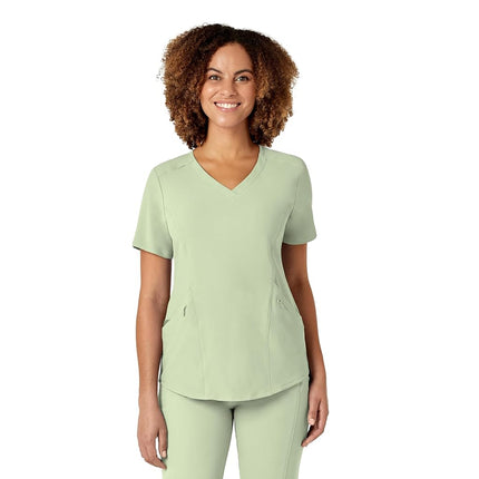 WonderWink Women's V-Neck Scrub Top, Fresh Mint, X