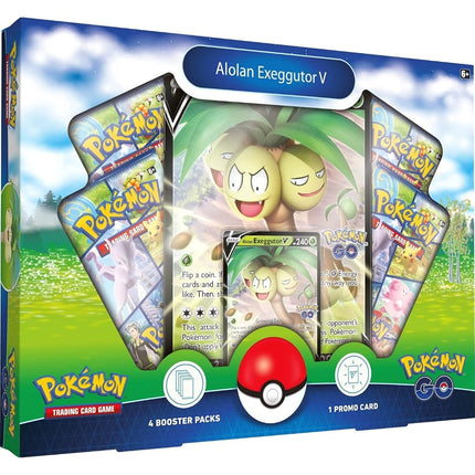 Pokémon TCG: GO Collection - Alolan Exeggutor (1 Foil Promo Card, 1 Foil Oversize Card & 4 Booster Packs)