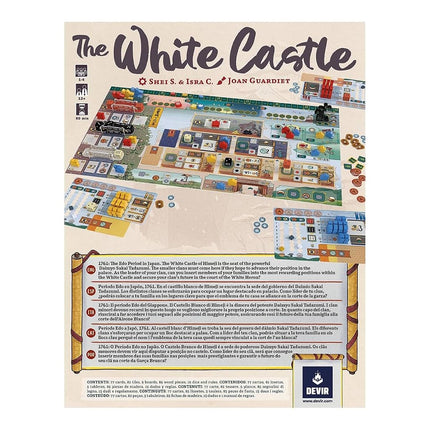 Thames & Kosmos - Devir: The White Castle - Dice Worker Placement - Comptetitive Strategic Board Games for Adults & Kids, 1-4 Players, Ages 12+ - BGWHCAS