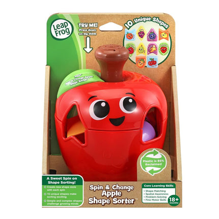 LeapFrog Spin and Change Apple Shape Sorter