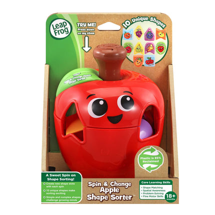 LeapFrog Spin and Change Apple Shape Sorter