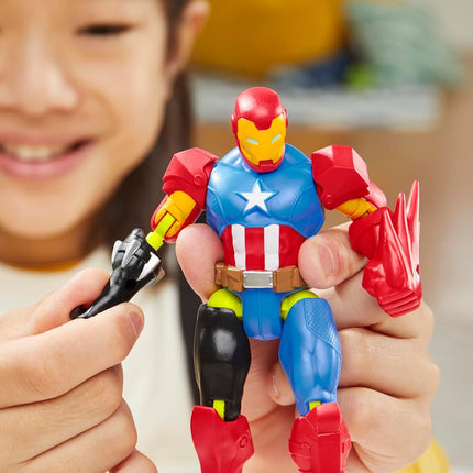 MixMashers Marvel Iron Man Custom Avengers Mix-and-Match Action Figure & Accessories, 5-Inch-Scale (12 cm) Super Hero Toys for Kids Ages 4+