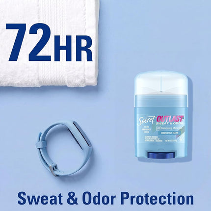 Secret Outlast Invisible Solid Antiperspirant and Deodorant, Completely Clean Scent, 0.5 Ounce by Secret