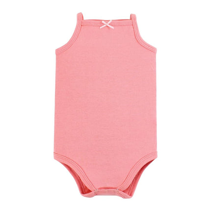 Pañaleros sin mangas de algodón unisex Hudson Baby, Palm Flamingo, 6-9 meses