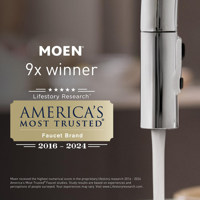 Moen 8439 Commercial M-Bition 4-Inch Centerser Lavatory Faucet with 3-Inch Lever Handle, 1.5-gpm, Chrome