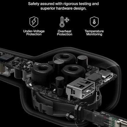 Belkin USB C Car Charger 75W w/ 30in Retractable USB C Cable - iPhone Charger, Compatible with iPhone 16 & 15 Series, Galaxy S25 Series, AirPods, Tablet, MacBook, Chromebook, etc. - Travel Essentials